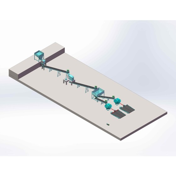 Procédé de traitement du minerai d'or par broyeur à meules